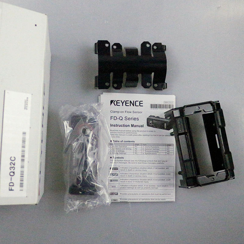 KEYENCE 클램프 온 유량센서 FD-Q32C 오리지널 FD-Q10C FD-Q20C FD-Q50C 4 자리 듀얼 컬럼 디스플레이