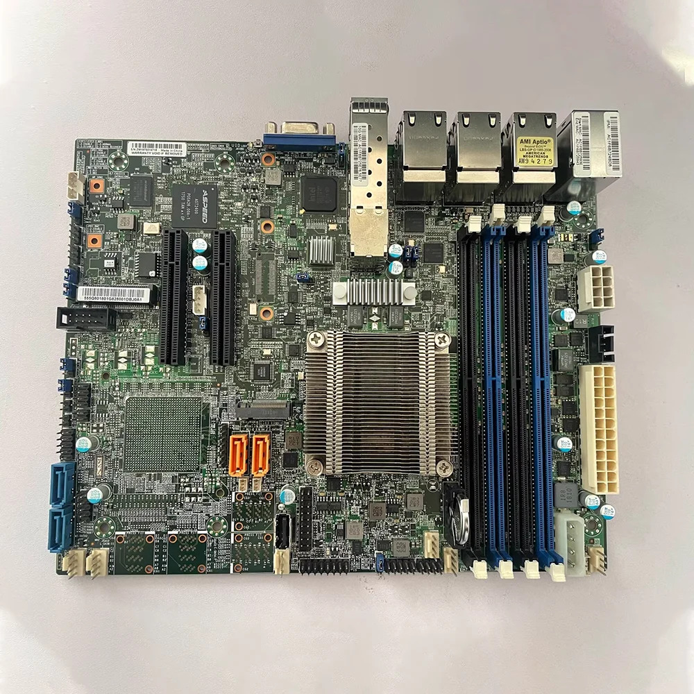 서버 마더보드 Supermicro X10DGQ X10SDV-7TP8F Xeon D-1518 4C8T NVME M.2 4 x SATA