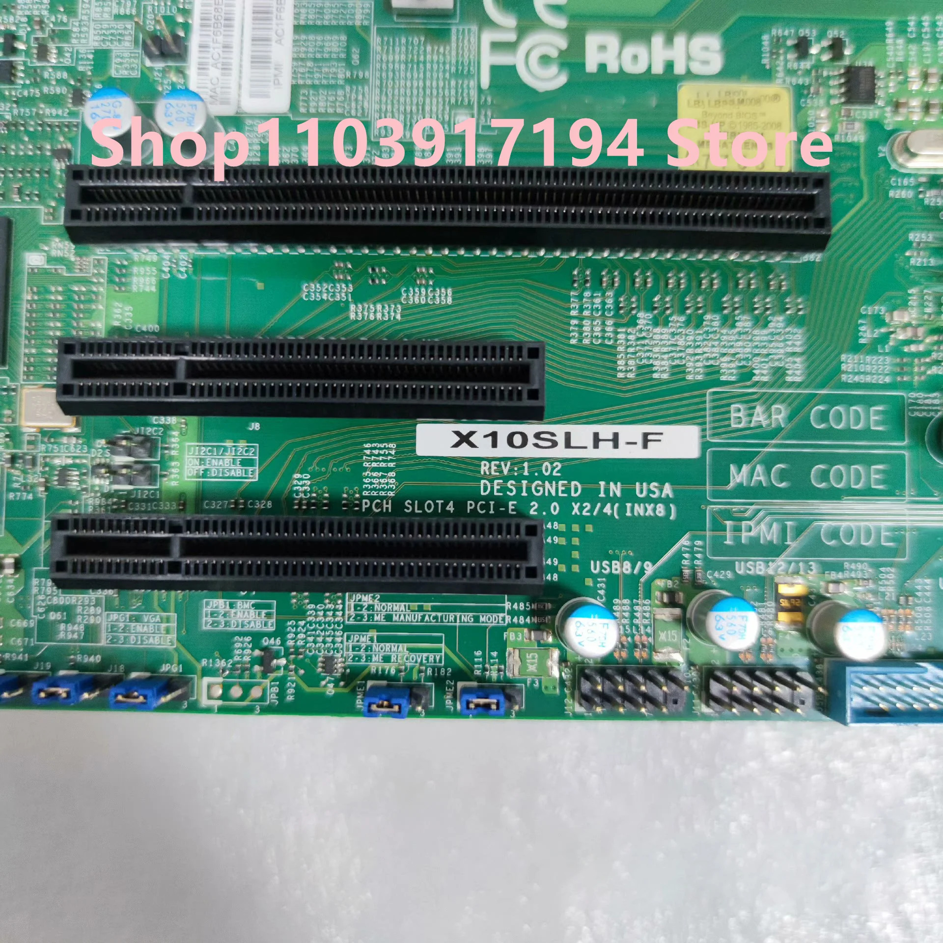 슈퍼 X10SLH-F 서버 마더보드 1150 핀 6 SATA 3.0 지지대 E3-1230V3
