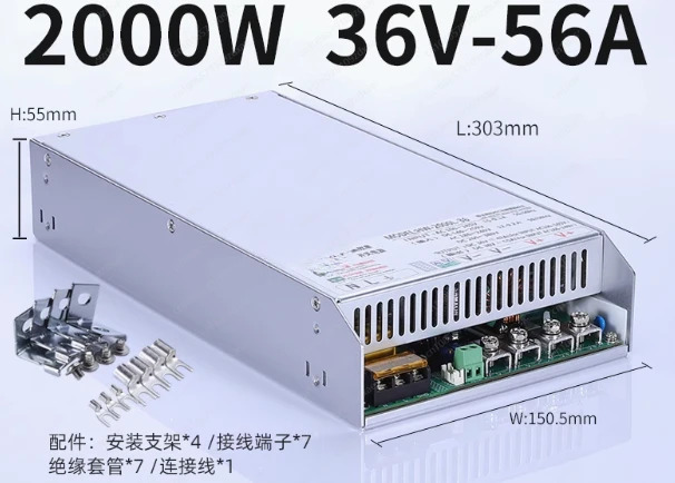 2000W PFC 전원 스위칭 전원공급장치 전압 전류 조절 12V 24V 36V 48V 60V 80V 150V 30A 40A 20A CC CV