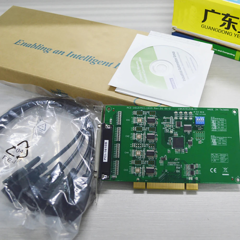 Advantech PCI-1610BDB9 케이블 절연 통신 카드 캡처 카드가 포함된 4포트 RS232