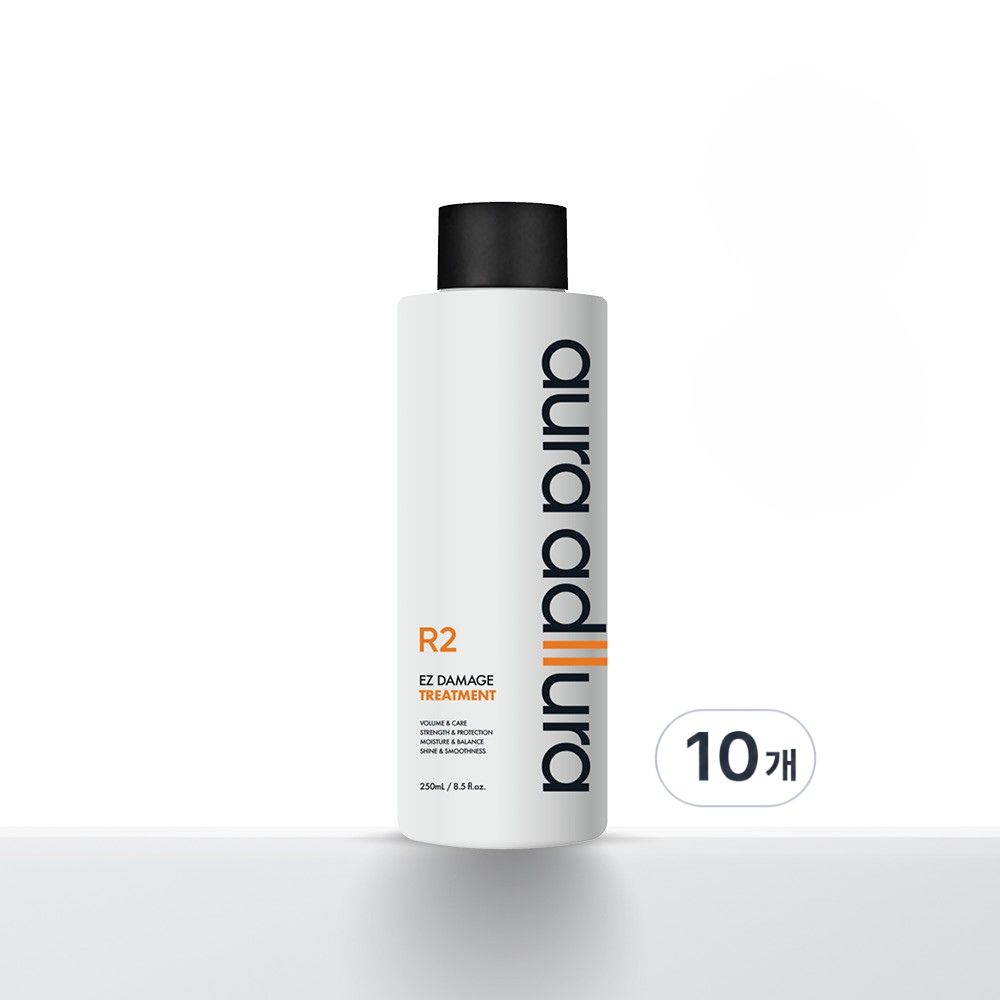 아우라아듀라 손상 볼륨 트리트먼트 미용실 두피 셀프 클리닉 250ml, 10개 - 상품 이미지