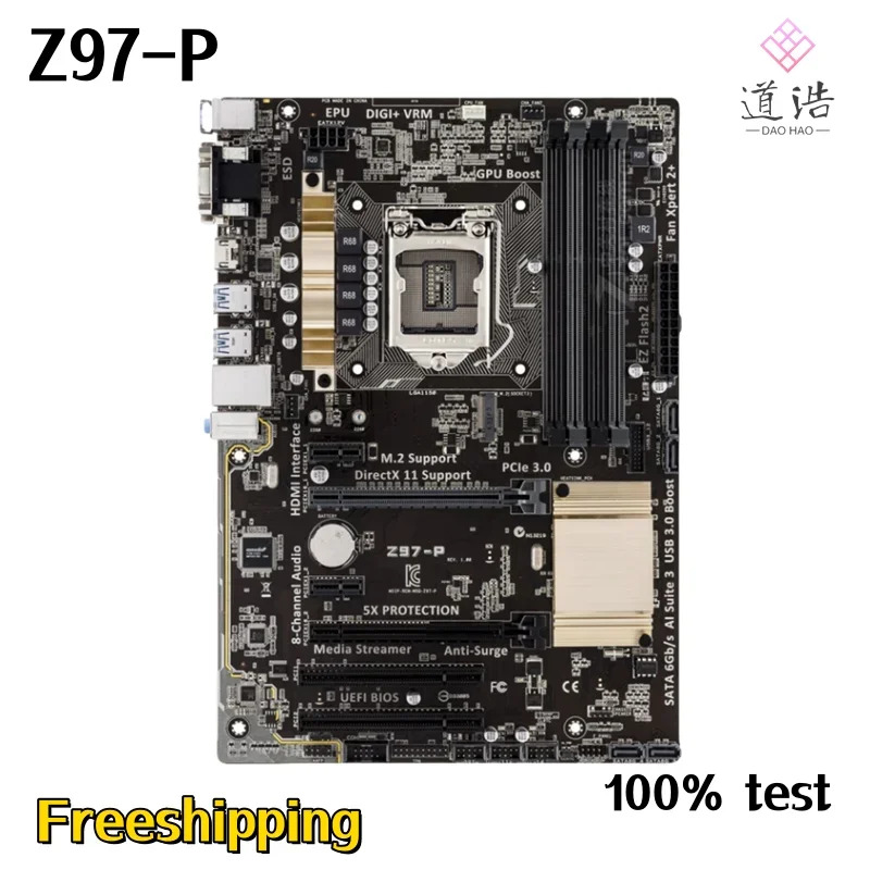 Z97-P 마더보드32GB PCI-E3.0 HDMI LGA 1150 DDR3 Z97 메인보드 완전 작동 리퍼
