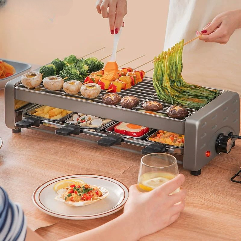 전기구이 구이기계 회전식 바비큐 양꼬치구이 케밥 바베큐기계 회전구이 닭꼬치 - 상품 이미지