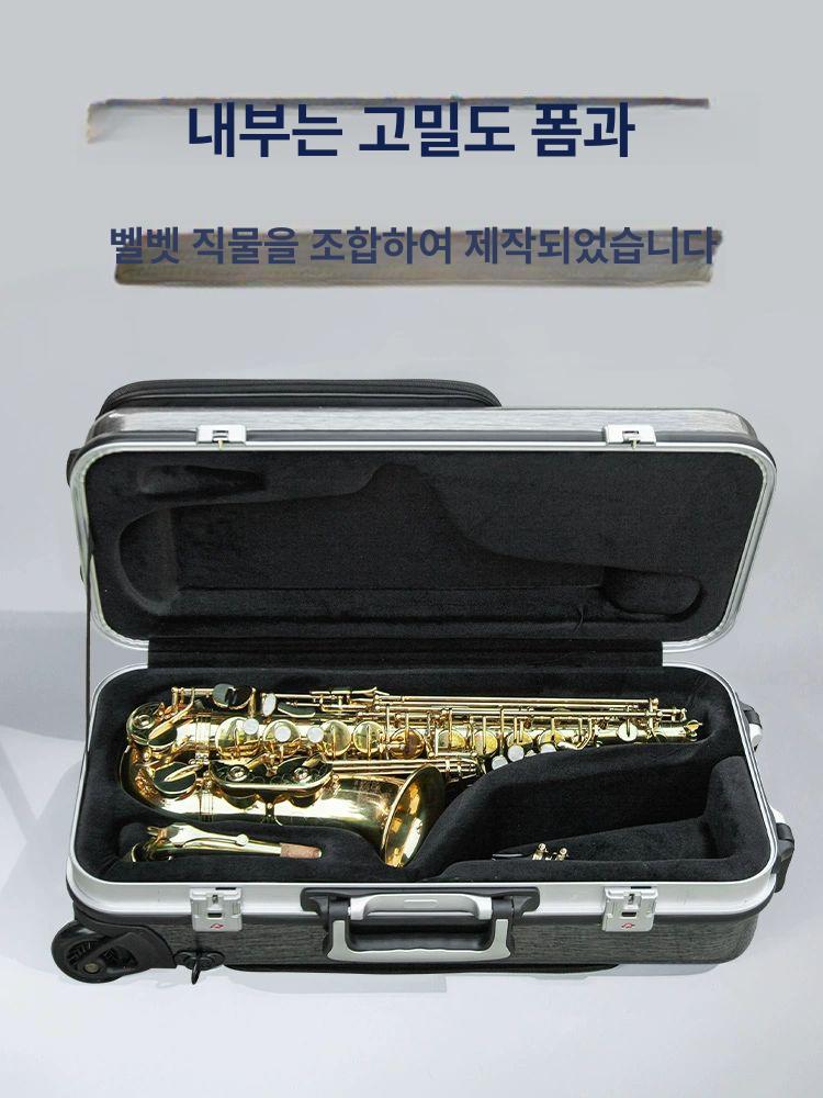 테너 라지 색소폰백팩 하드케이스 배낭 충격 숄더백 여행용 전용 수납 긱백 악기가방 - 상세 이미지 2