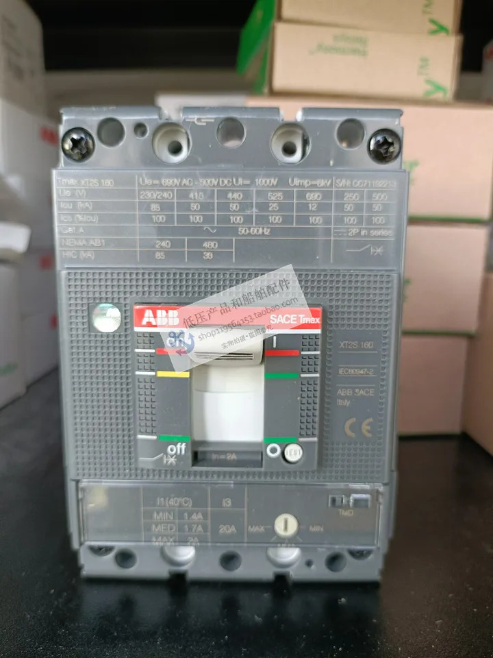 오리지널 ABB 플라스틱 케이스 스위치 XT 시리즈 XT2S160x 4-40 FF 3P 신