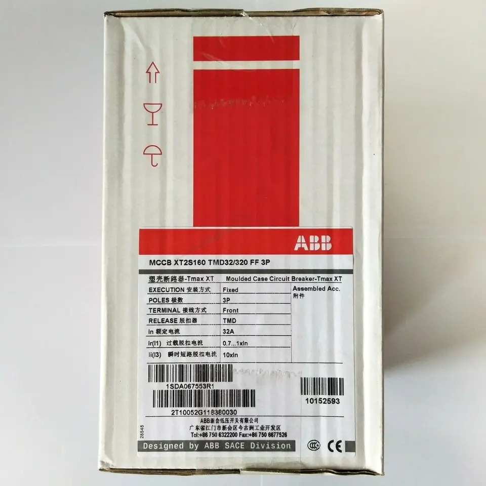 ABB 플라스틱 케이스 스위치 XT 시리즈 XT2S160x 32-320 FF 3P 신