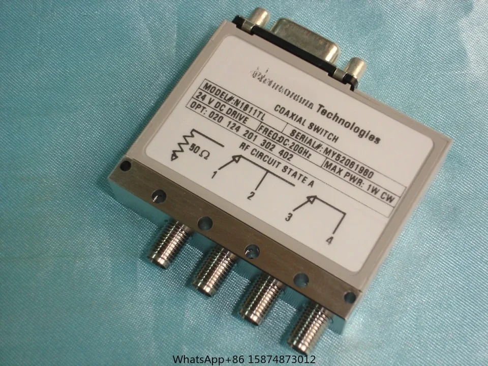 95% Agilent N1811TL 4 포트 동축 R F 스위치 DC20GHz 리퍼 신