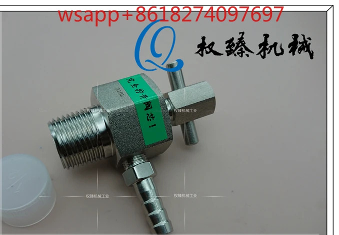 스테인리스강 수동 배수 밸브 배기 벤트 4 포인트 R PT ZG1/2 316L