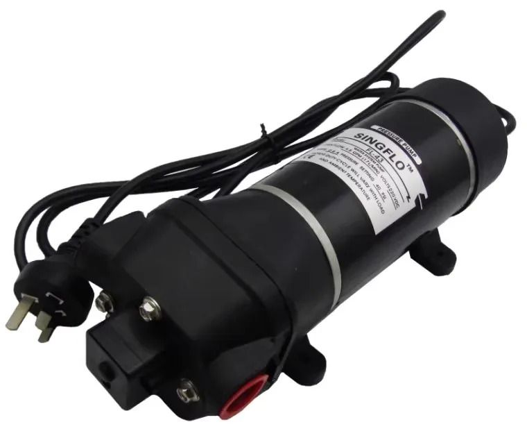 Singflo 물 시스템 펌프 FL-3403 24V 3.0A 5.0L1.3GPM 100PSI7.0BAR FL-2203 FLO-2202 FL-3203 FL-43 220V 압력