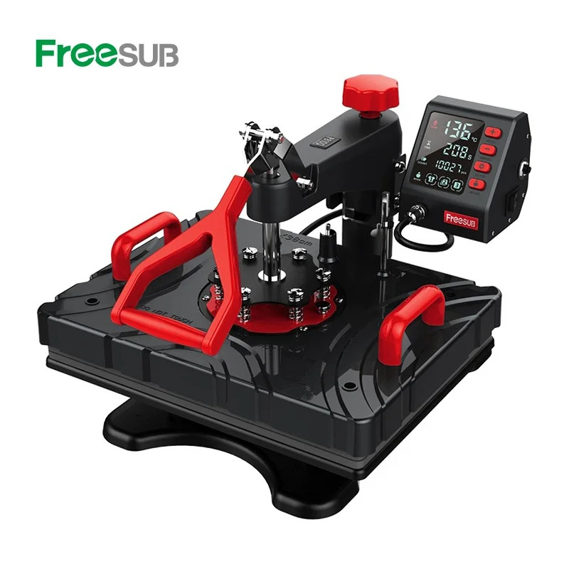 Freesub P8100 콤보 8 1 열 프레스 기계 머그잔 승화 t 셔츠 인쇄기계