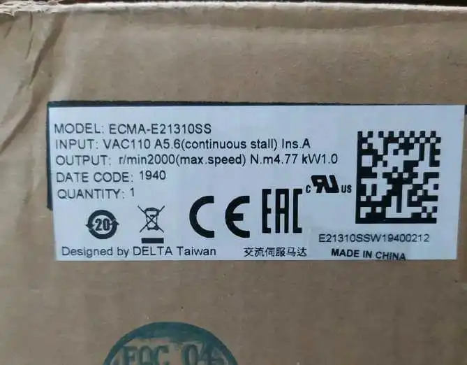 ECMA-E21310SS 오리지널 델타 서보모터 신