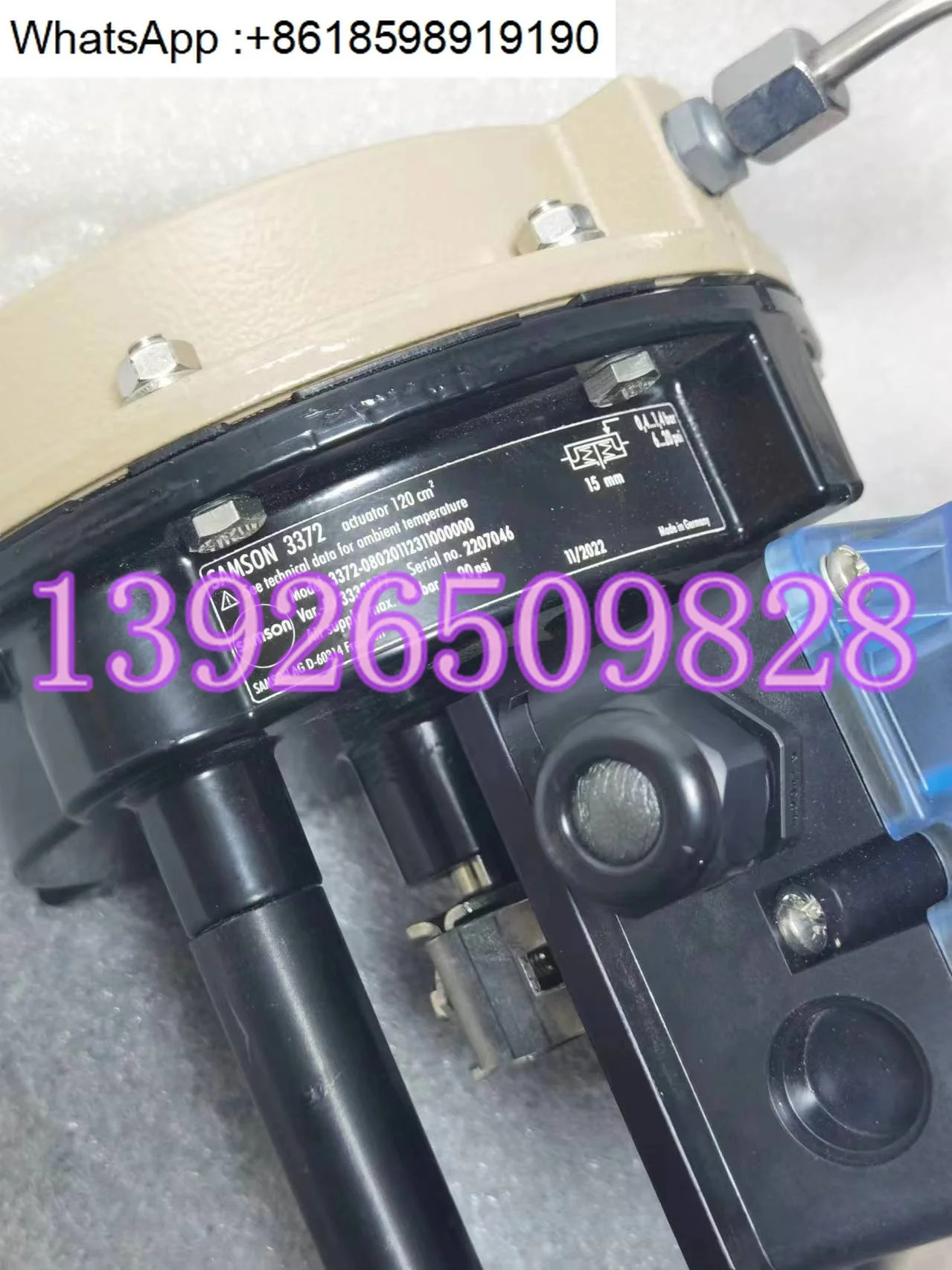 독일 3372-08020112311000000 밸브 공압 액추에이터3725 포함