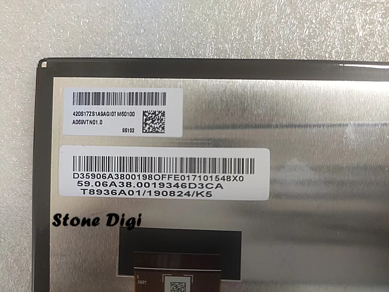 오리지널 LCD 디스플레이 스크린 패널 A069VTN01.0 A069VTN01 6.9 인치