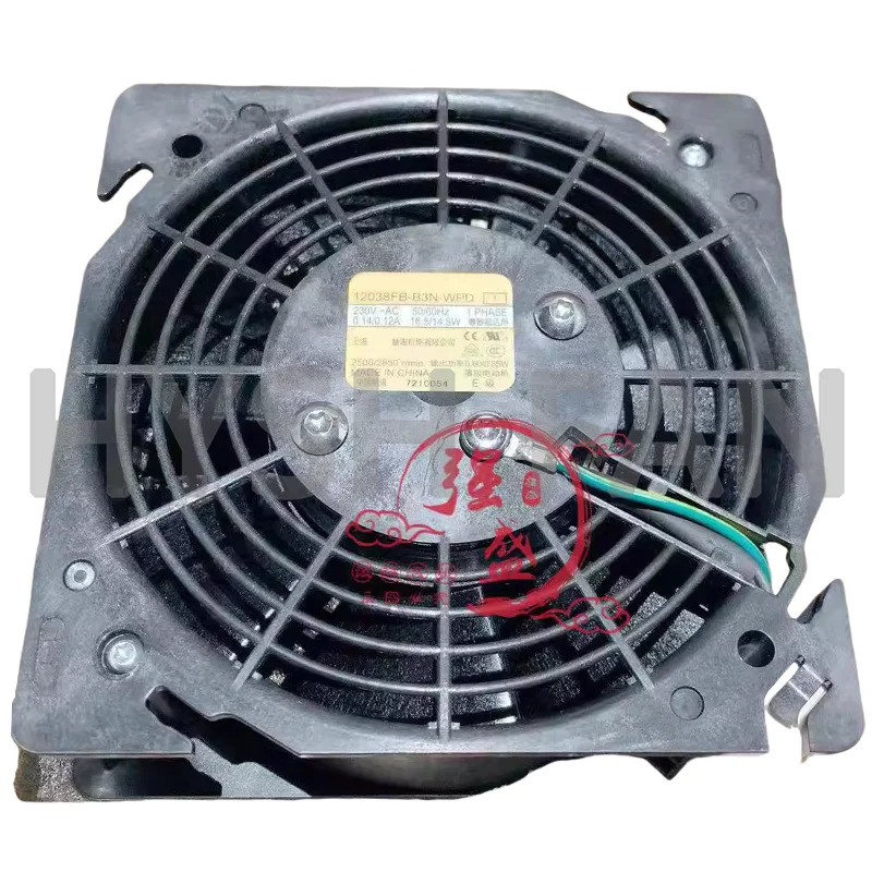 오리지널 냉각팬 12038FB-B3N-WPD 1 230V 16.5 W 14.5W