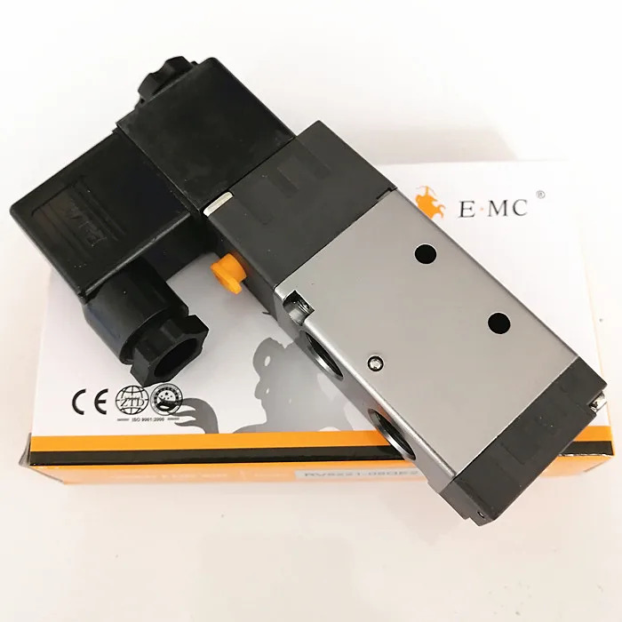 E.MC 공압 솔레노이드 밸브 RV5221-08Q RV5241-15Q RV5231-10Q RV5222-08Q RV5211-06Q 압력 0.15-0.8MPa ISO9001 AC22