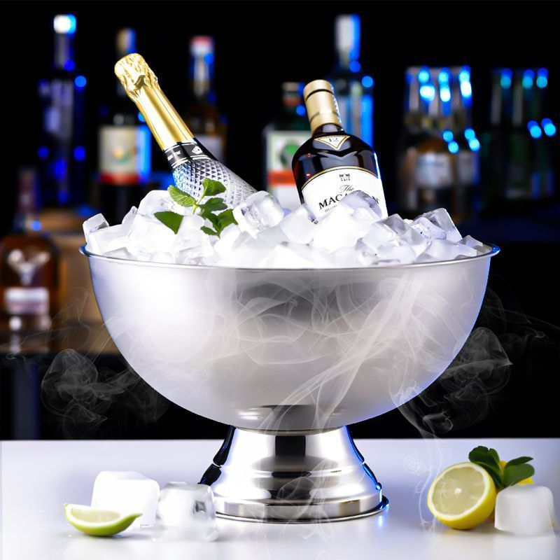 샴페인 스버킷 와인 칠러 쿨러 대형 인레스 보드카 얼음통 와인쿨러 와인칠러 와인칠링 아이스 - 상세 이미지 2
