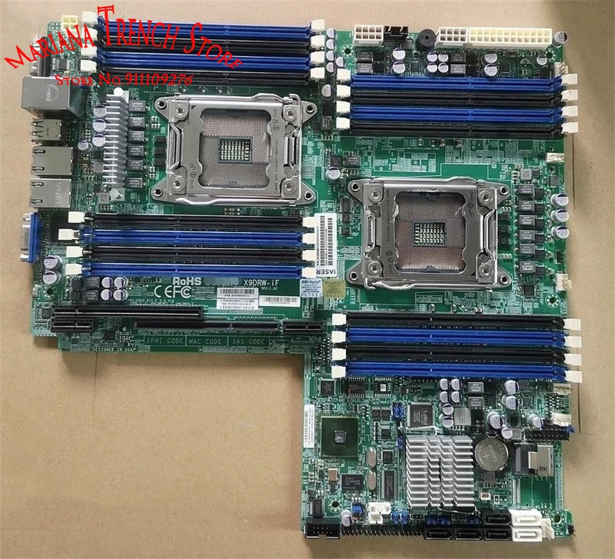 Supermicro 마더보드X9DRW-iF LGA2011 Xeon E5-2600 V1 V2 군 DDR3