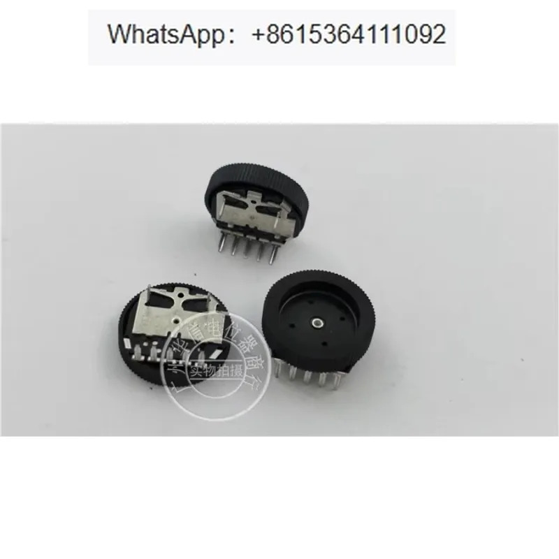 10Pcs RK14J12A0A03 듀얼 다이얼 전위차계 15MM x M 10K 블랙 휠