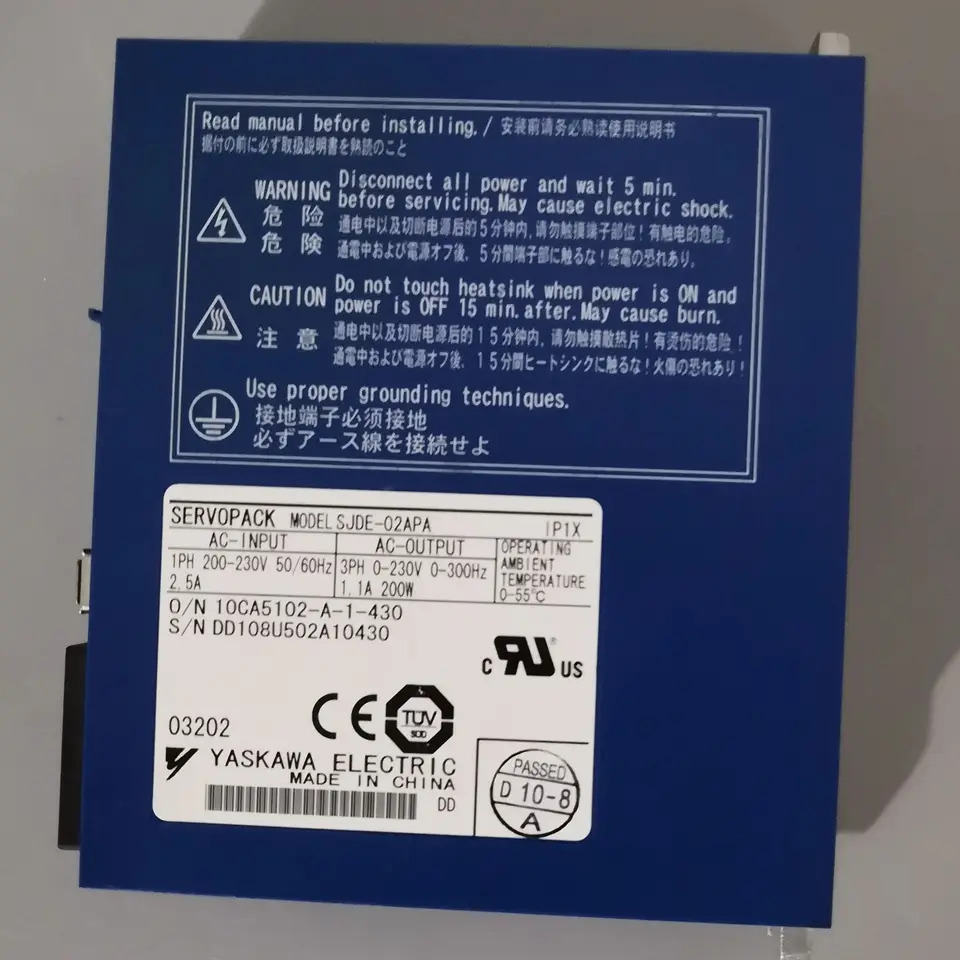 SJDE-02APA 서보 드라이브 SJDE 02APA 신