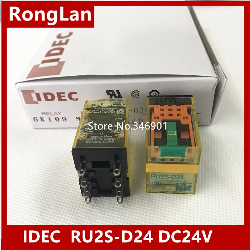 래치 레버 일본 용수철 IDEC 릴레이 10A RU2S-D24 RU2S-D12 RU2S-A110 RU2S-A220 DC12 V 24V AC110 220V 2a2b-10p