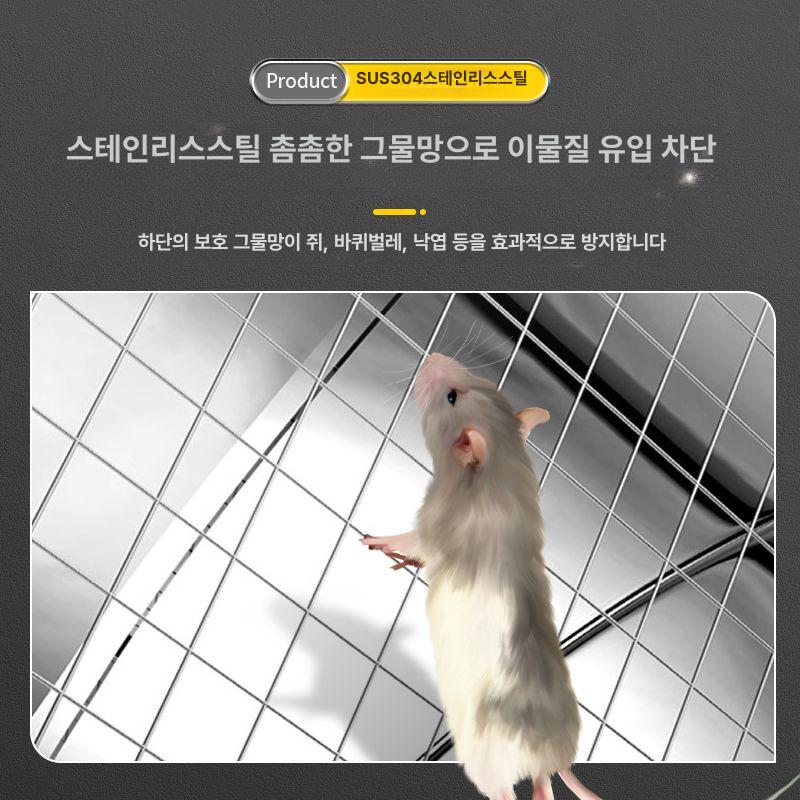 외벽 배기 후드캡 스테인레스 환풍기 실외 환기구 방풍 통풍구 비막이 - 상세 이미지 4