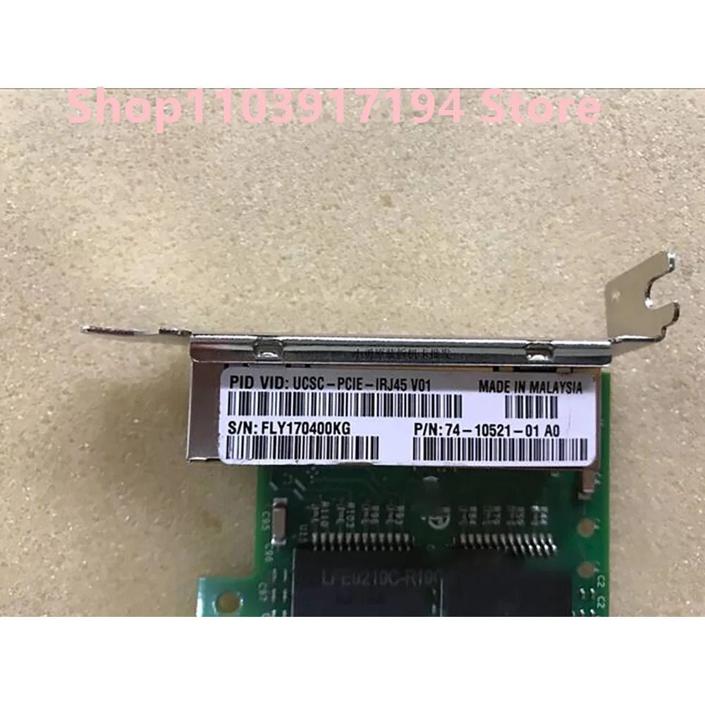 Cisco UCSC-PCIE-IRJ45 74-10521-01 I350T4 4 포트 기가비트 네트워크 카드 Dell SUN IBM 버전