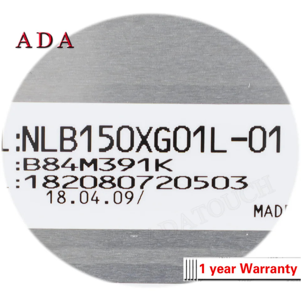 NLB150XG01L-01 LCD 디스플레이 패널 신 오리지널