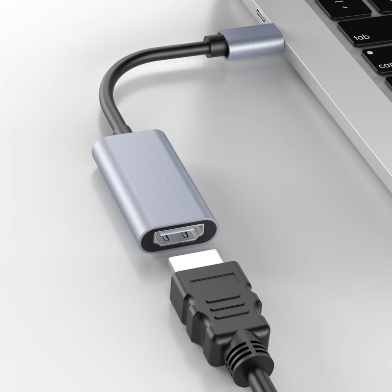 USB C타입 to HDMI 8K 젠더 모니터연결 콘미러 - 상품 이미지