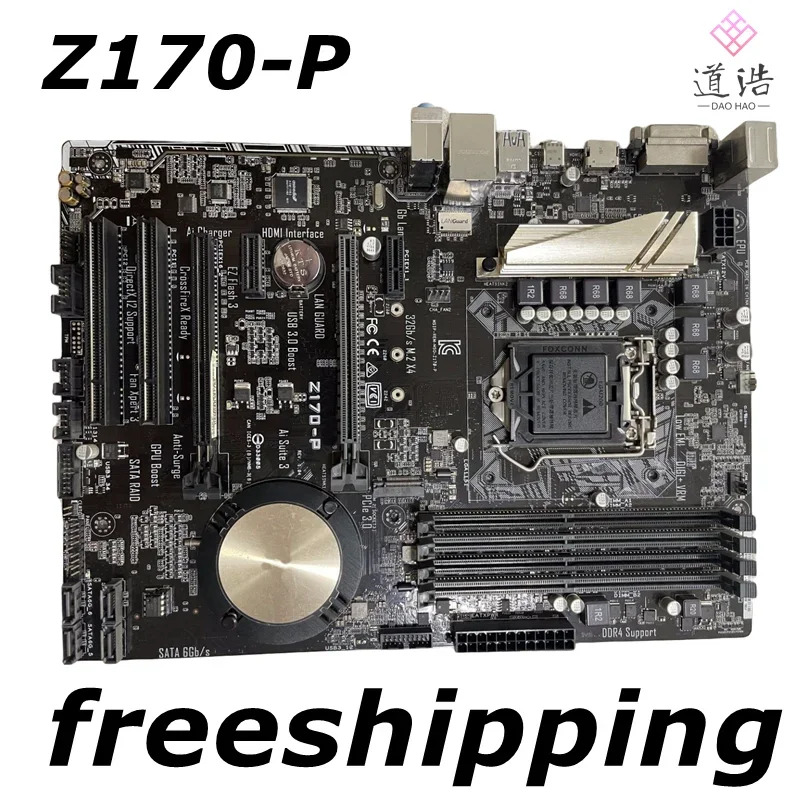 Z170-P 마더보드64GB LGA 1151 DDR4 Z170 메인보드 완전 작동 리퍼