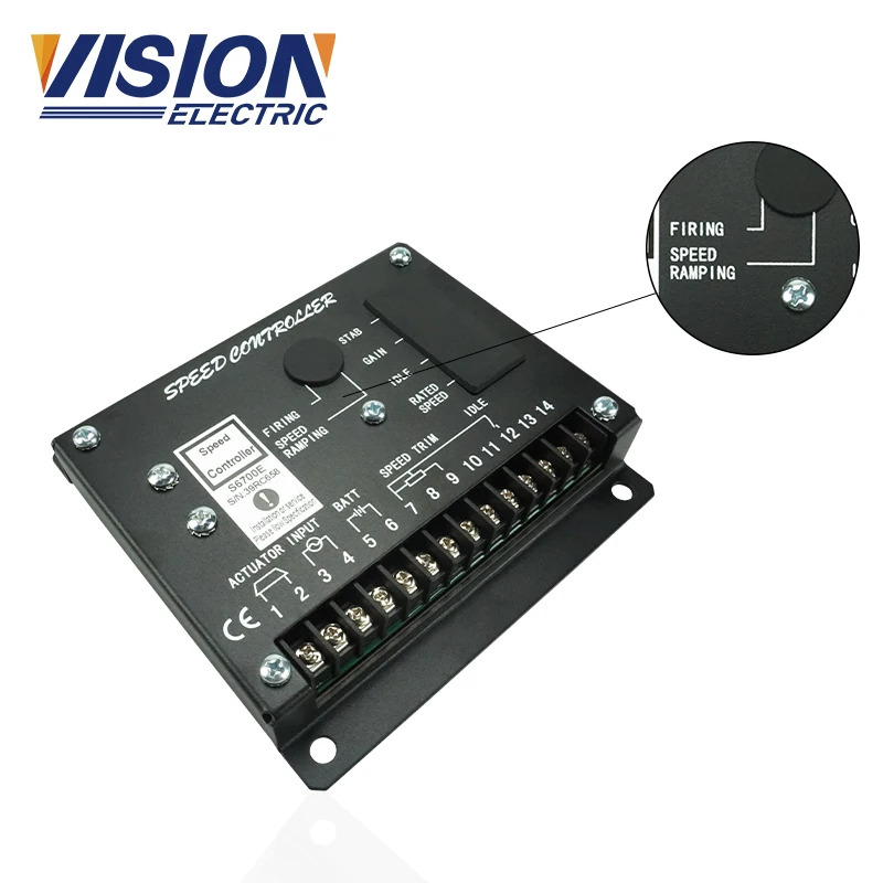 발전기 부품 속도 조정기 조정 컨트롤러 모듈 S6700H 제어 보드 장치 S6700E 디젤 엔진 용