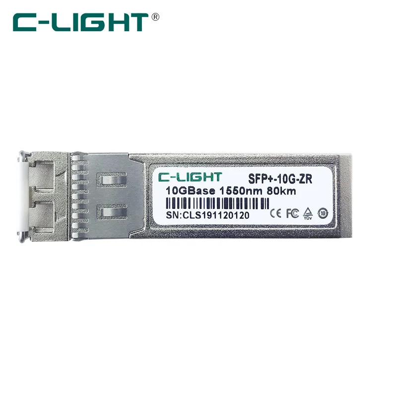 C-LIGHT SFP10G-ZR 호환 ZyXEL SFP-10-ZR 10GBASE SFP  1550nm 80km DOM 네트워크 광 트랜시버 모듈