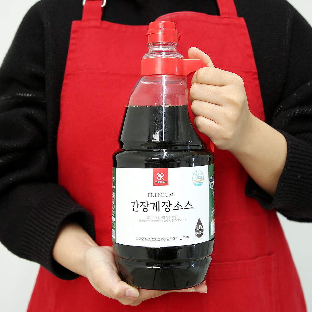 더꽃게 DIY 간장게장 간장 소스 1L 꽃게장 새우장 전복 연어 해물전용 만능소스 상품 이미지