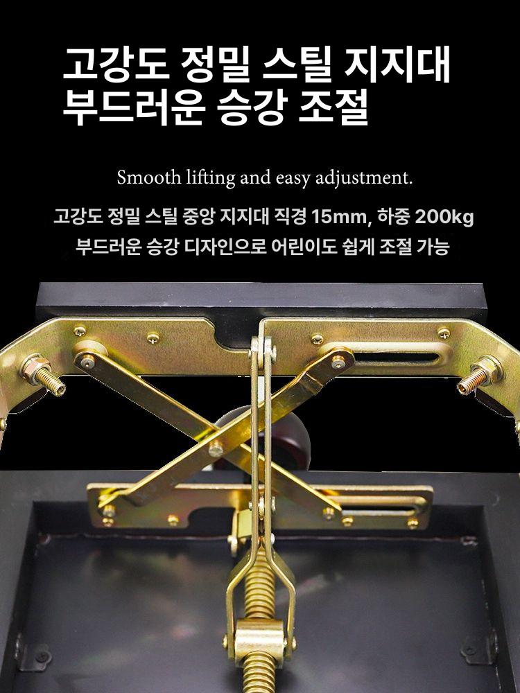 체어 등받이피아노의자 유압식 리프트 쿠션 건반의자 높낮이조절 키보드의자 수납형 - 상세 이미지 3