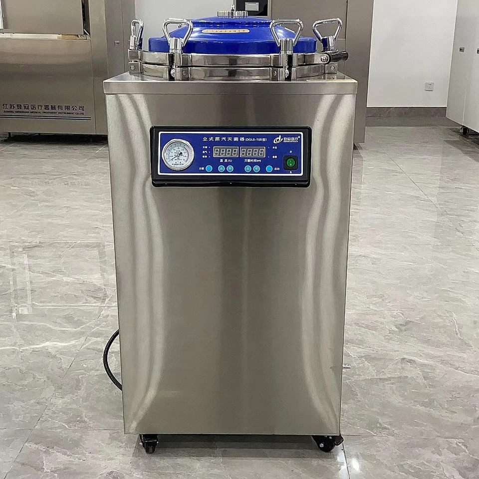 실험실 디지털 수직 오토클레이브 전기 압력 기 용량 35L 50L 75L 100L 150L