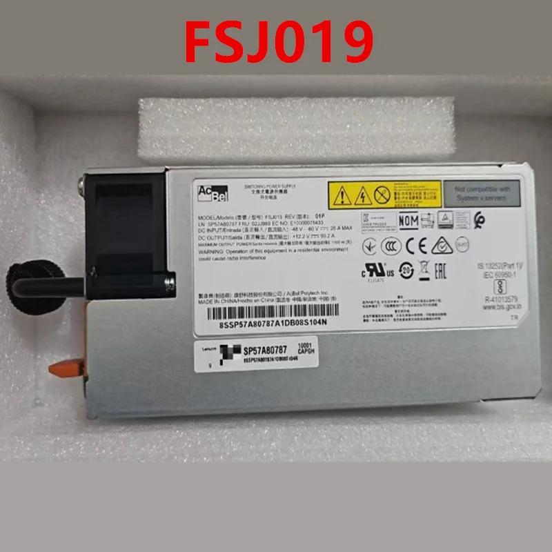 Lenovo호환 SR650V2 SR588V2 DC 1100W 전원공급장치 FSJ019 SP57A80787 02JJ989 새 원본