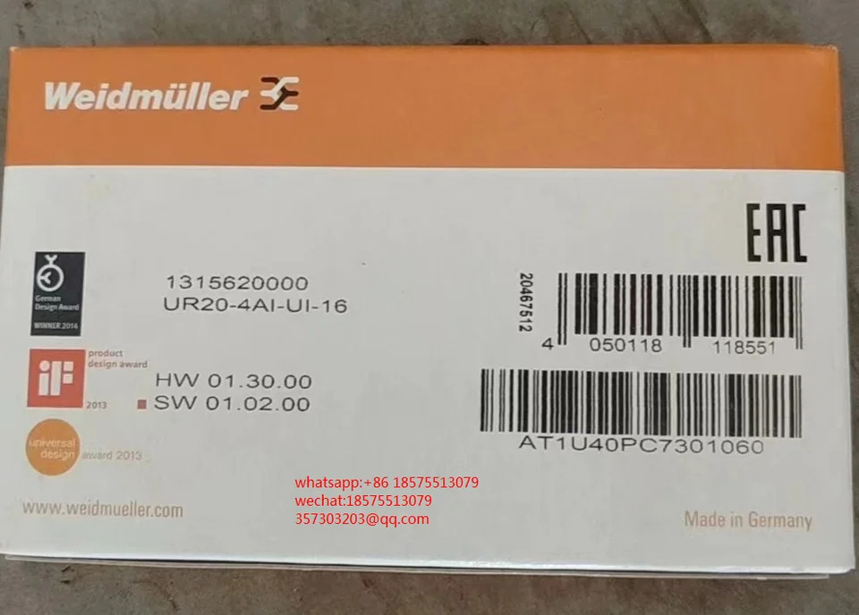 Weidmuller UR20-4COM-IO-LINK 1315740000 UR20-4AI-UI-16 1315620000 모듈