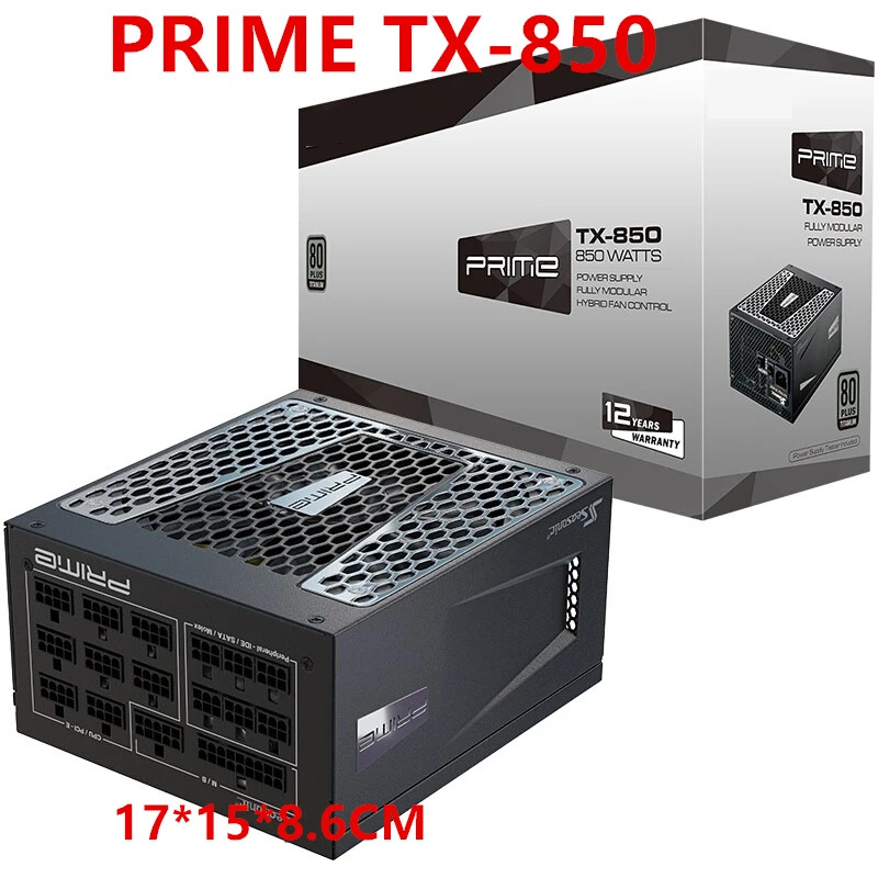 Seasonic 80plus 티타늄 저소음 PSU 전원공급장치 프라임 TX-650 TX-750 TX-850 650W 750W 850W 신