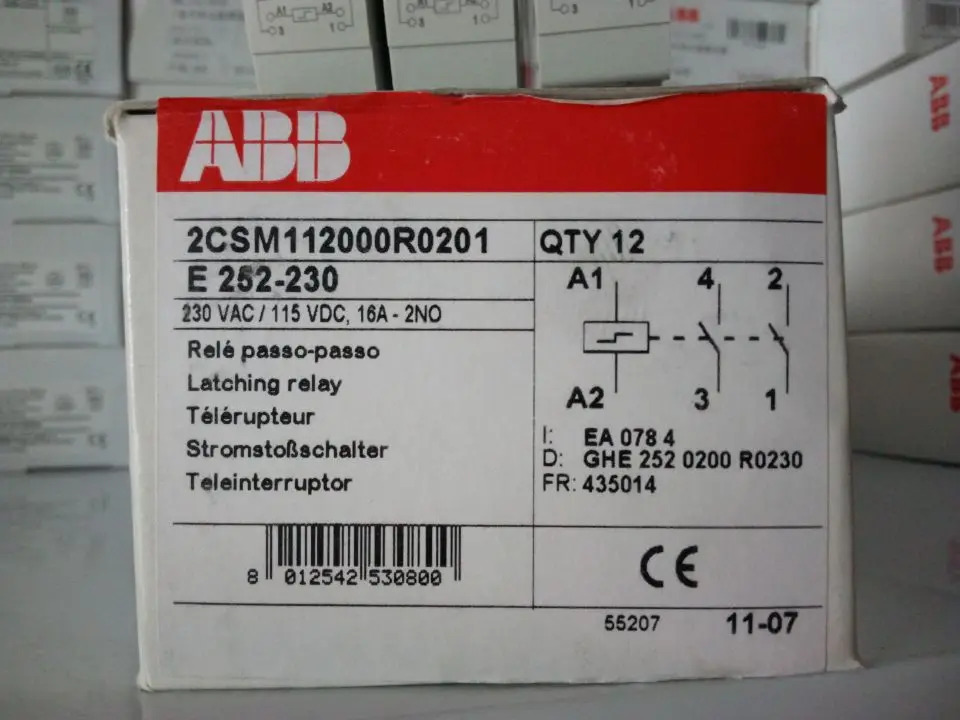 ABB 선박 특수 접촉기 E252-230 /2CSM112000R0201 신