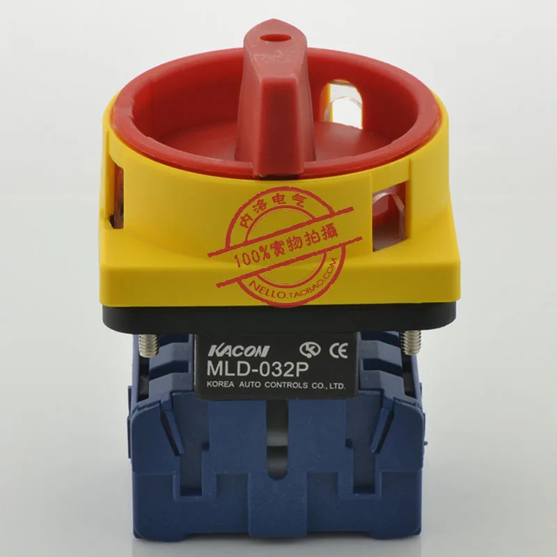 KACON 마스터 스위치 MLD-032PE MLD-020PE MLD-040PE MLD-063PE MLD-80PE MLD-100PE 패널 마운트 멀티 자물쇠 핸들 3P -