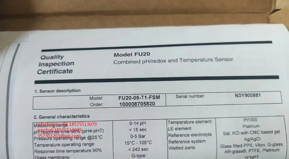 요코가와 FU20-05-T1-FSM PH 프로브 오리지널 FU20-05