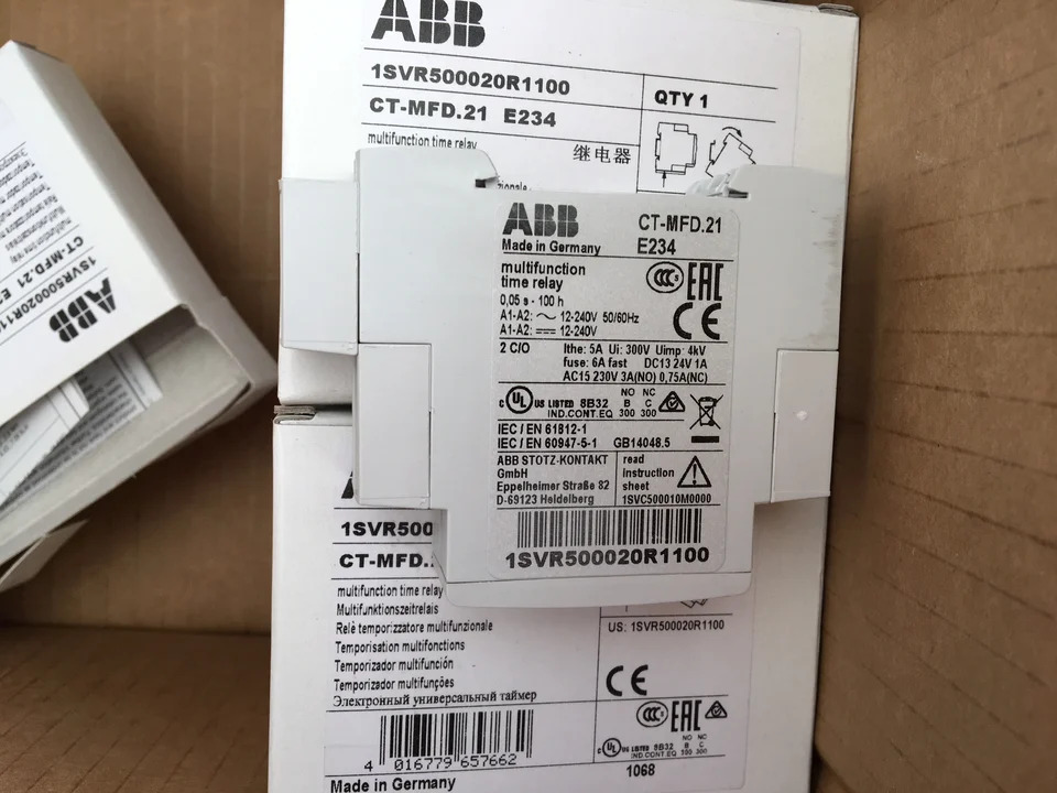 오리지널 ABB 타임 릴레이 CT-MFD.2112-240VAC/DC 소재 10083057 신