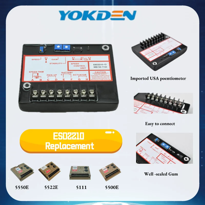 발전기 엔진 속도 제어 패널 ESD2210 소형 부품