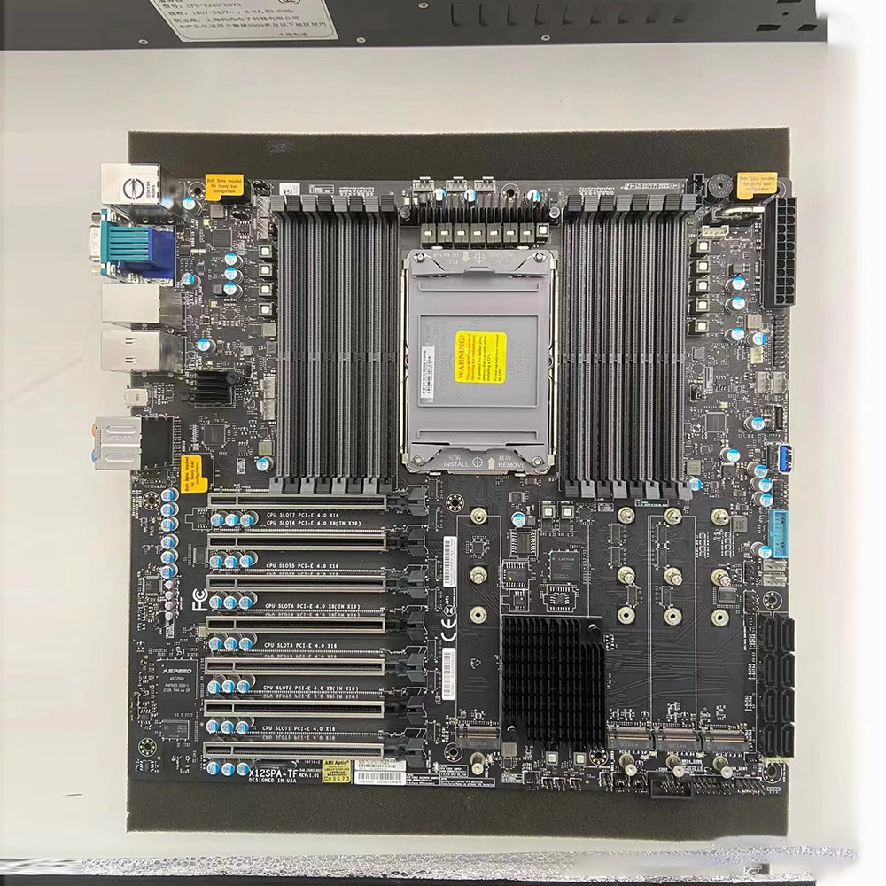 슈퍼마이크로 워크스테이션 마더보드 Xeon W-3300 프로세서 PCI-E4.0 LGA-4189 DDR4X12SPA TF