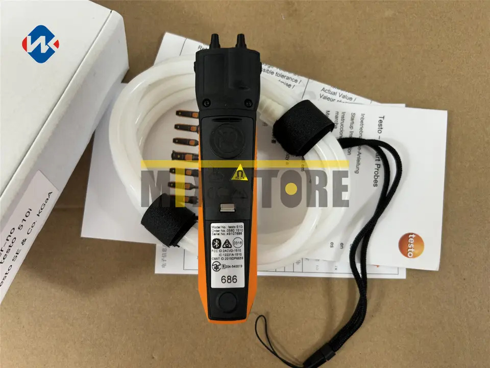 스마트폰 차동 압력 측정 작동 0560 1510 Testo 510I