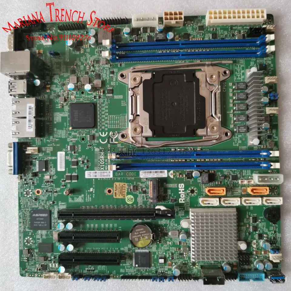 Supermicro 단일 소켓 R3 LGA 2011 내장 마더보드X10SRM-F E5-1600/2600 V3/V4 패밀리 DDR4 ECC