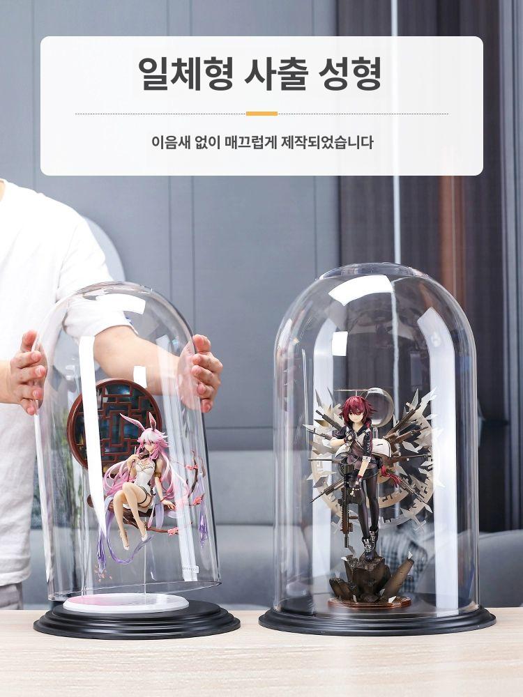 소품보관함 소품케이스 투명보관함 투명박스 다용도수납통 원형케이스 미니투명케이스 - 상세 이미지 3