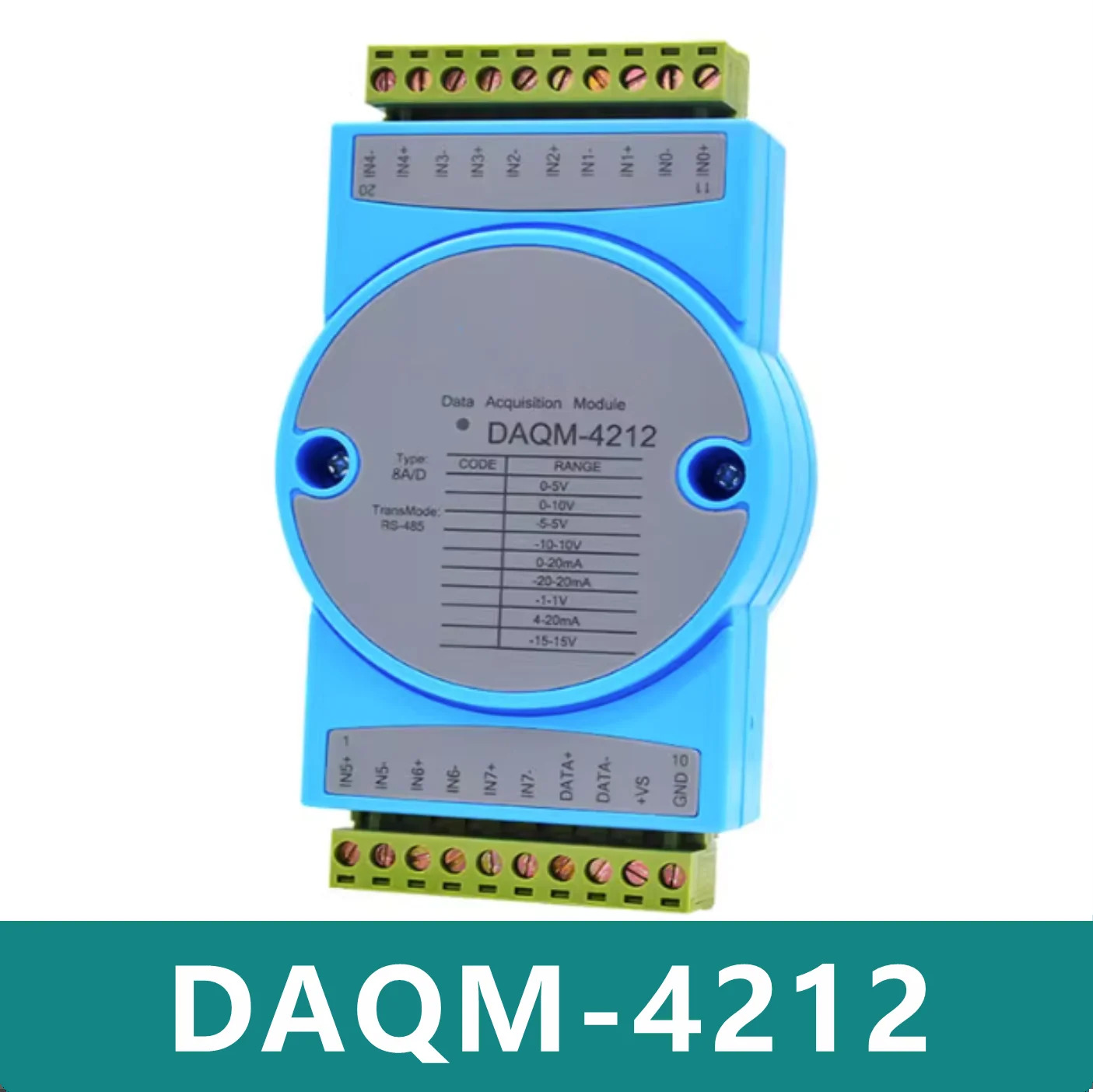 DAQM-4212 아날로그 수량모듈 RS485 전압 15V 전류 20ma 입력