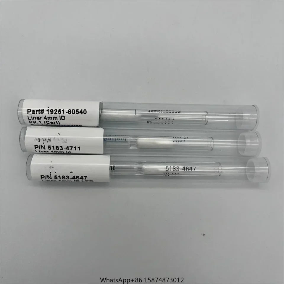Agilent 5183-4711 5183-4647 5181-8818 18740-80200 19251-60540 분리되지 않은 라이너 GC 입구 직선 유리 포함