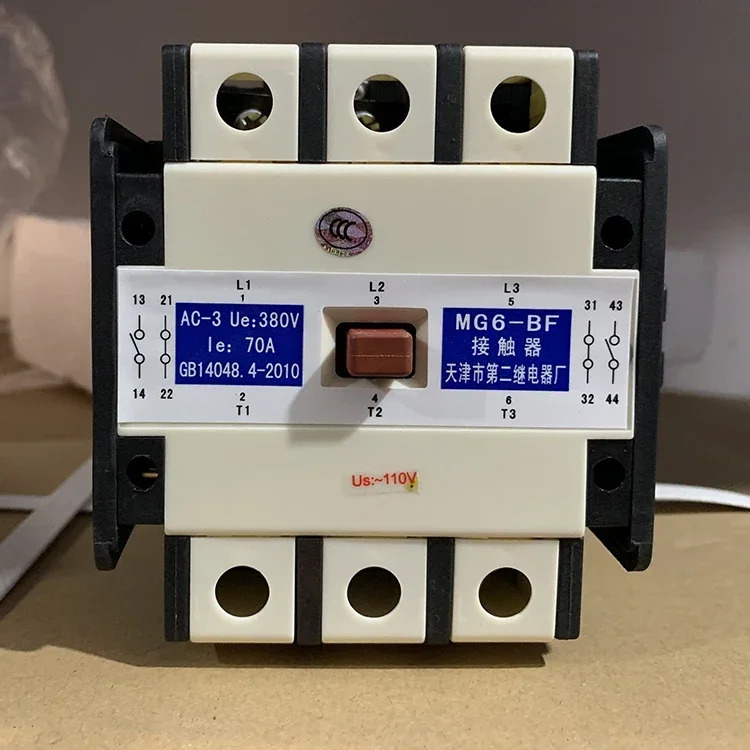 두 번째 릴레이 공장 엘리베이터 MG6-BF 밀폐형 별 접촉기 액세서리 AC220V 110V